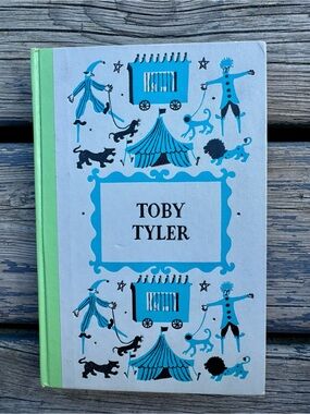 Toby Tyler Decorative Kids Book - Blue and Green